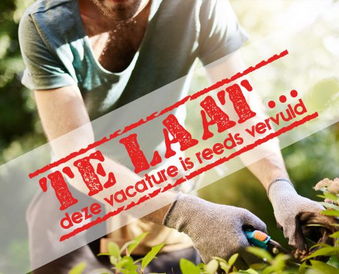 Vacature kop hovenier - VERVULD